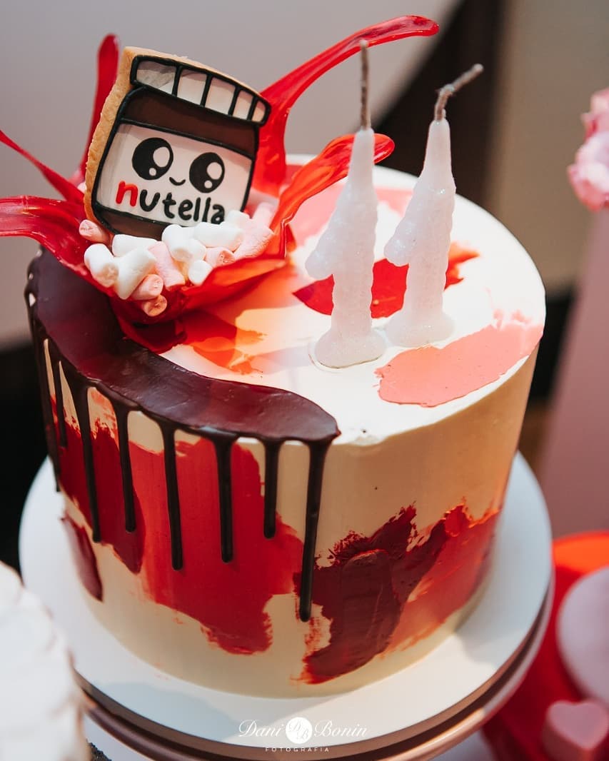 cake for a themed nutella party
