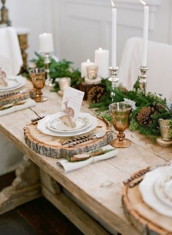 Rustic New Year's Eve table
