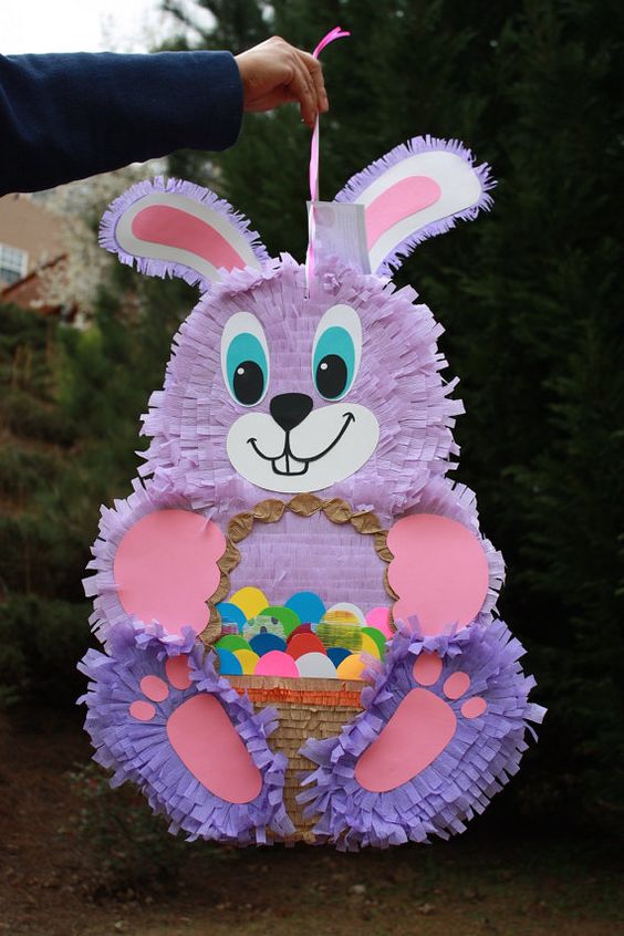 Piñatas for children's celebration of rabbits