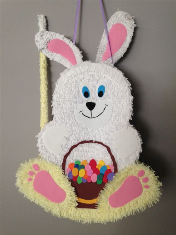 Piñatas for children's celebration of rabbits
