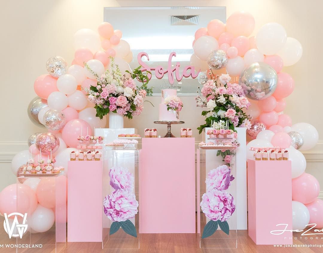 Pink Quartz Party Decoration (1)