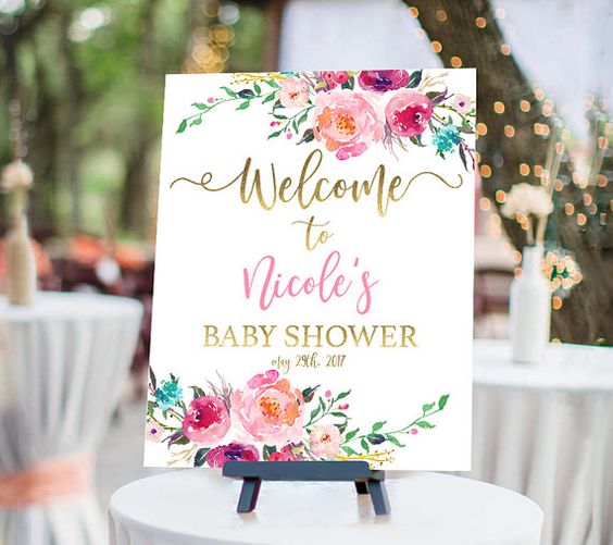choose the date of the baby shower 6 weeks before the event
