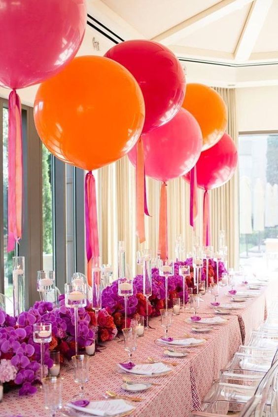 centerpieces with giant balloons 2019