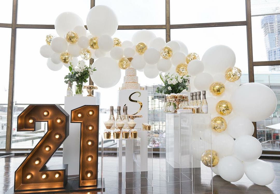 number with led light for a party of 21 years 2019
