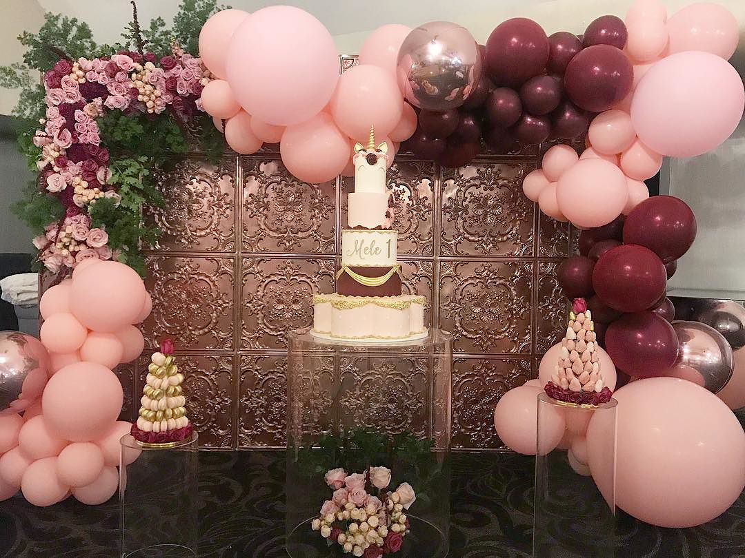 decoration garlands with balloons silver color 2019