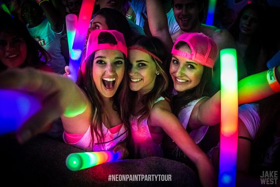 neon party bars