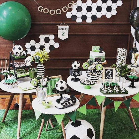 children's party with football theme 