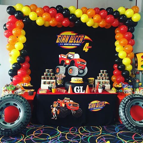 Blaze and the monster machines party ideas