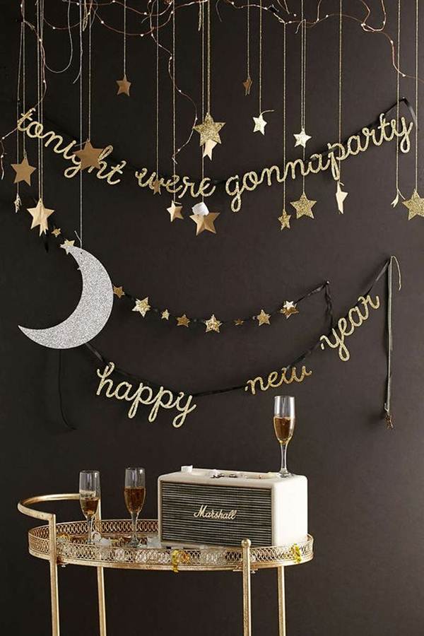 Ideas to decorate the New Year's party