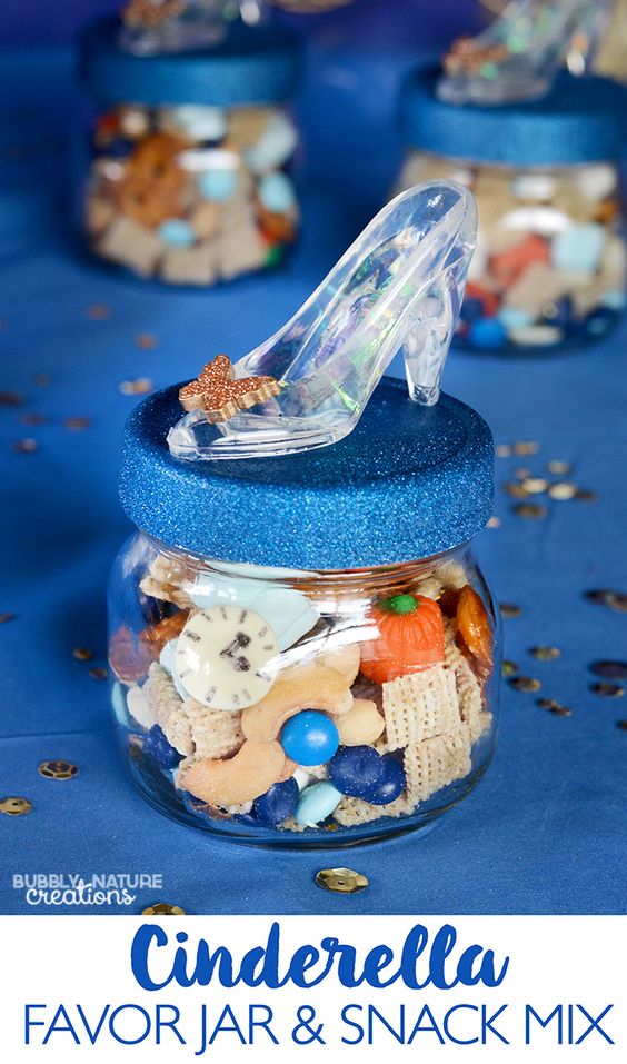 candies and sweets for the Cinderella theme dessert table