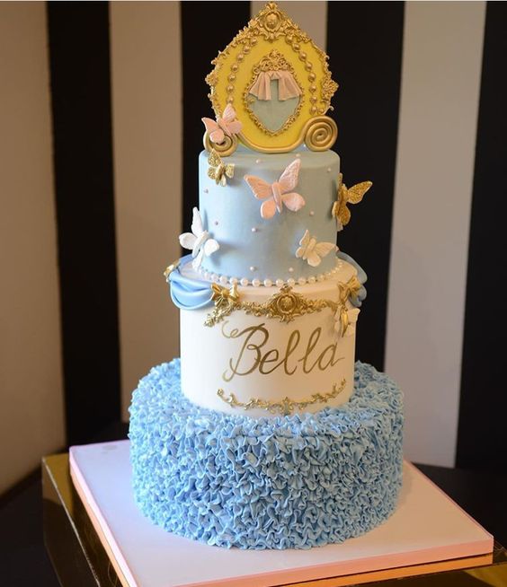 Cinderella fondant cake (5)