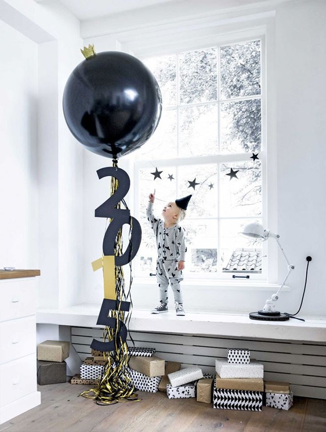 Ideas to decorate with new year's balloons