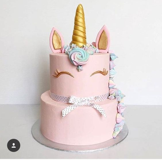 2-tier unicorn children's party cake (6)