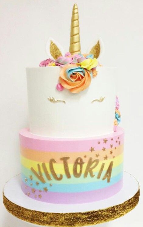 Designs of unicorn cakes