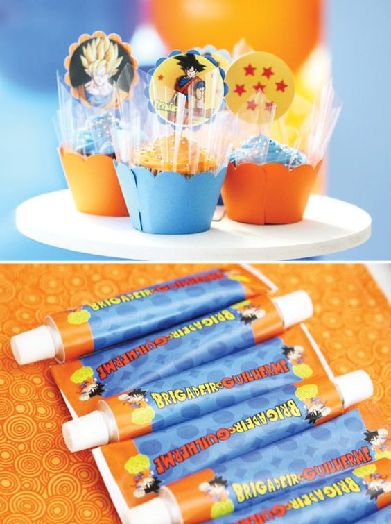 Personalized details for goku children's parties