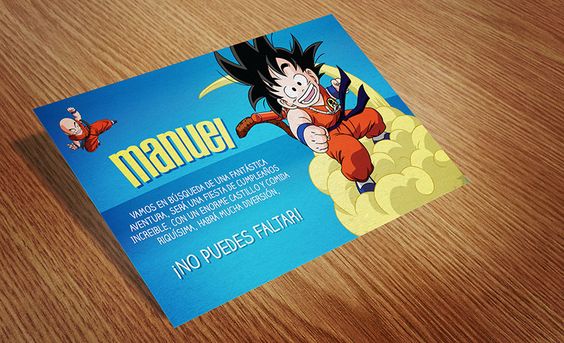 Goku Invitations