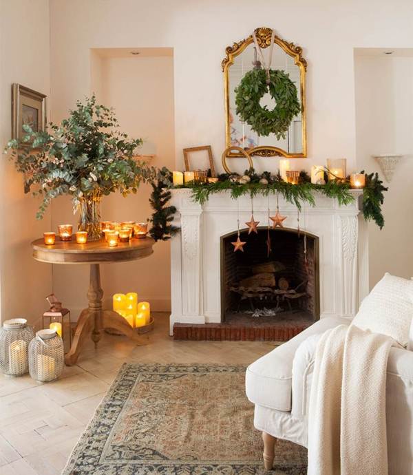 8 ideas to decorate chimneys for Christmas