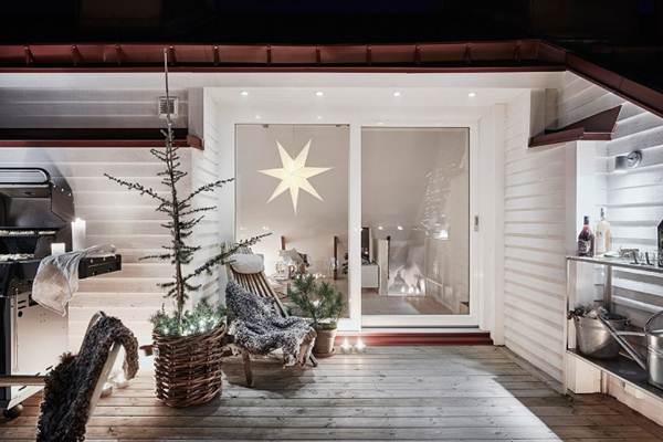 Ideas to decorate balconies for Christmas