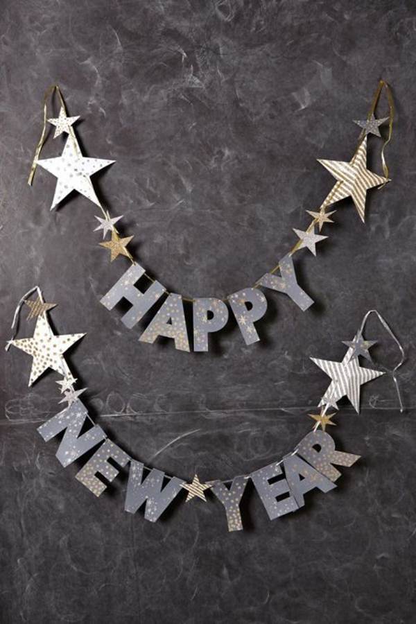 Decorate New Year with messages