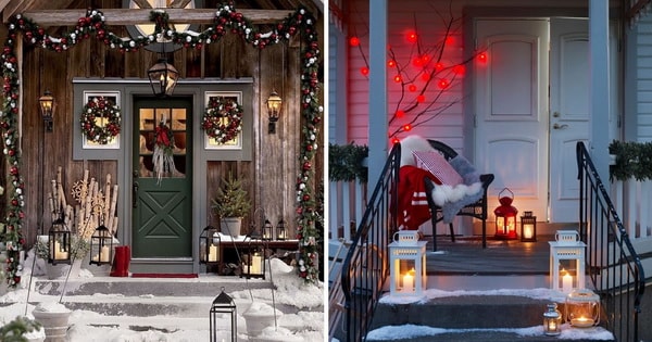 Christmas decorations for doors