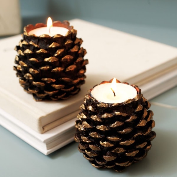 Pineapple Christmas Candle Holders