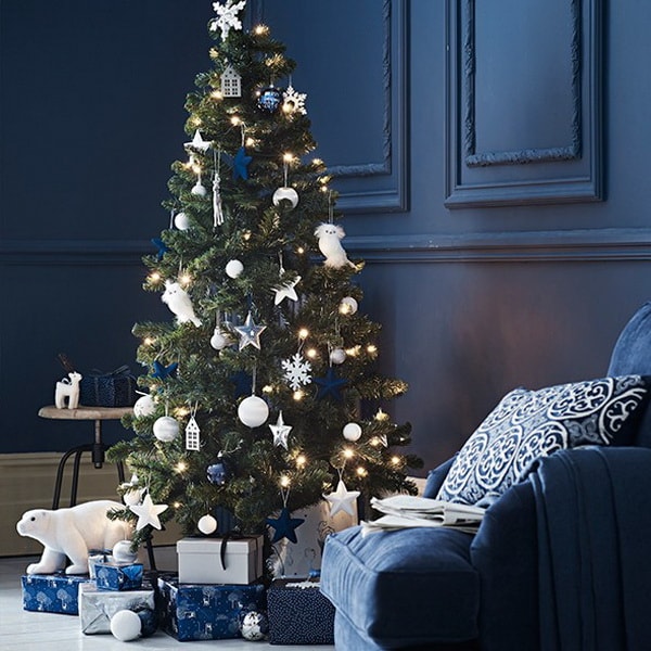 Blue for Christmas decoration