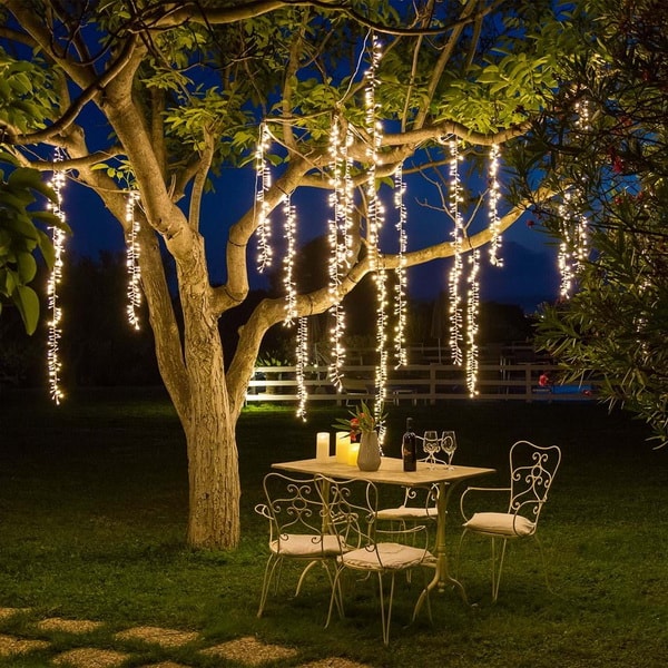 Outdoor Christmas decoration with LED lights