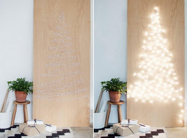 Alternative Christmas Tree made with LED lights
