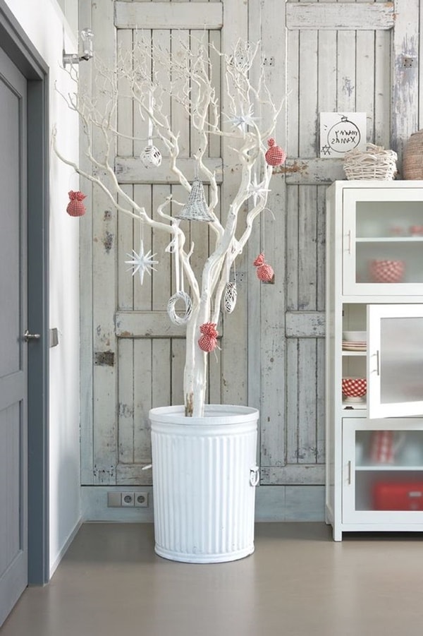 Christmas decoration with branches