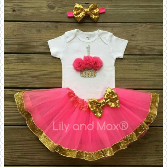 Tutus for cupcake theme parties with ribbon on the shore