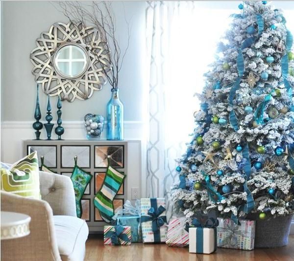 Turquoise Christmas decoration