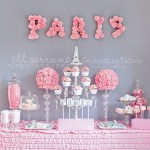 Decoration of paris parties