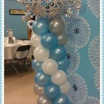 Frozen balloon decoration