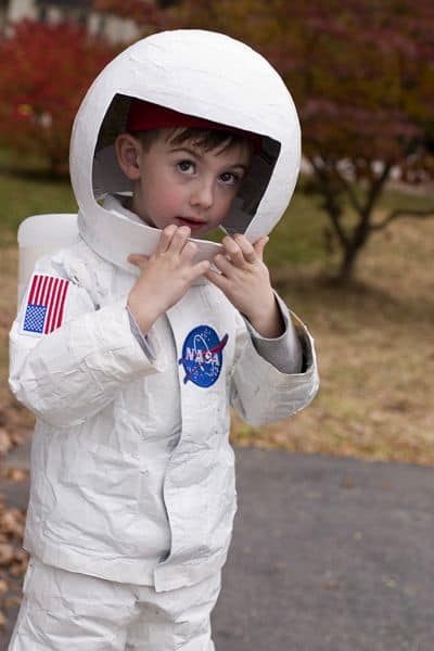 children's astronaut costume with helmet