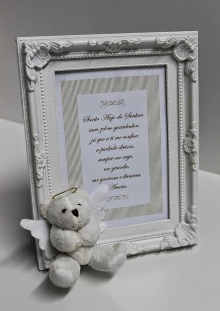 Favors for christening godparents teddy bear frame