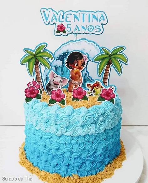 baby moana cake