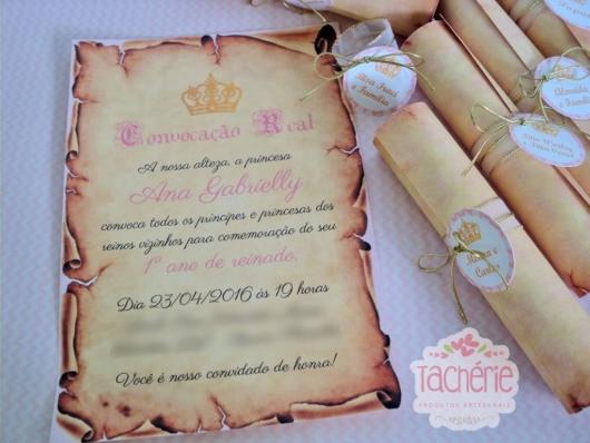 Parchment Invitation: Princess