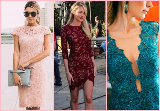 Lace party dress: Models to be inspired
