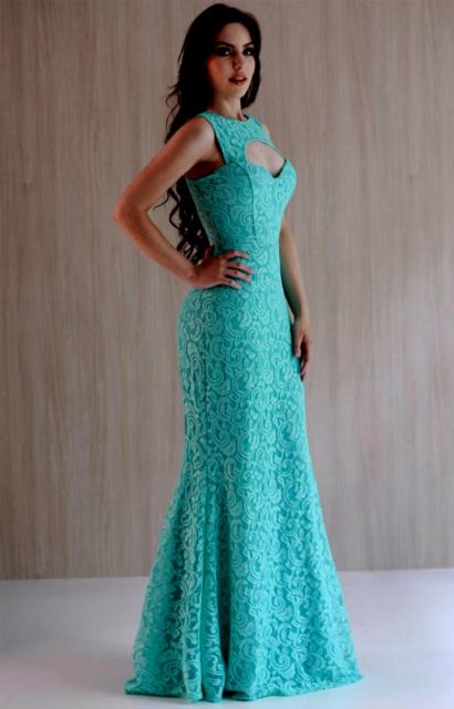 Lace Party Dress: Tiffany Blue Wedding
