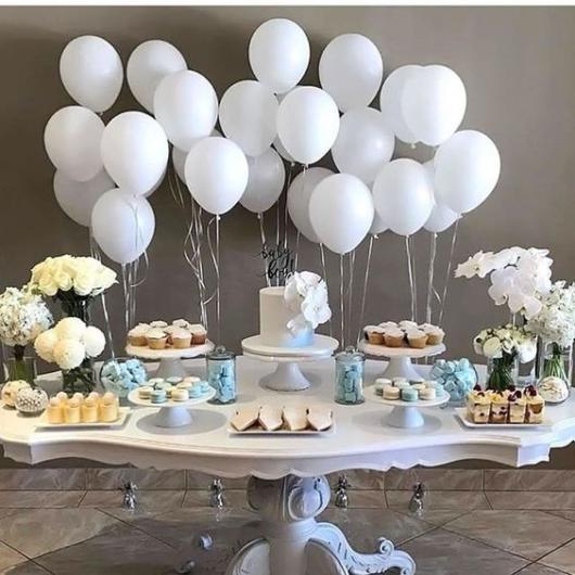 Christening decoration: Blue and White