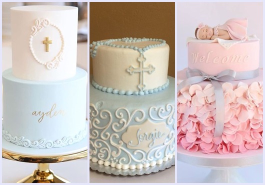 Christening decoration: Cake templates to get inspired