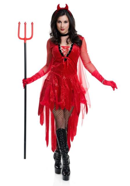 Devil Costume: Red and Black