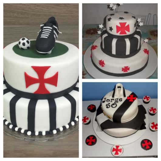It is important that the cake has full prominence on the table and has the maximum elements connected to the club