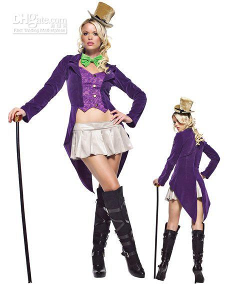 Magic costume: Purple and white