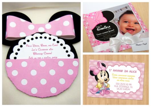 More ideas for Minnie inspired invitations