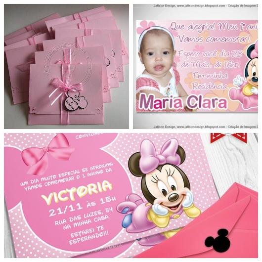 Pink Minnie Mouse Personalized Invitation Ideas