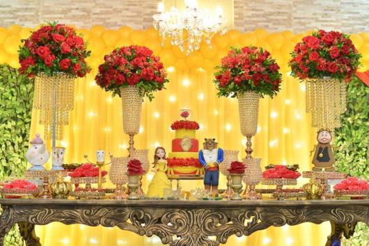 How to organize a 15th birthday party: Beauty and the Beast theme