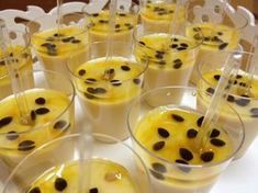 Cheap baby shower sweets: Cup mousse