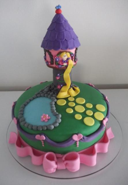 Rapunzel's American Paste Cake with Tower