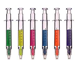 Colored pens that mimic injection vials
